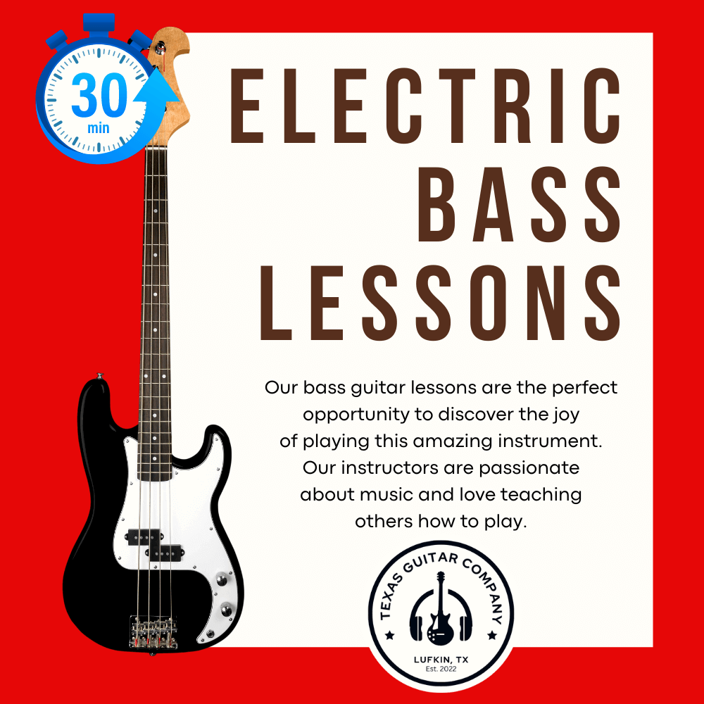 Red bass-guitar-lessons Music Lessons