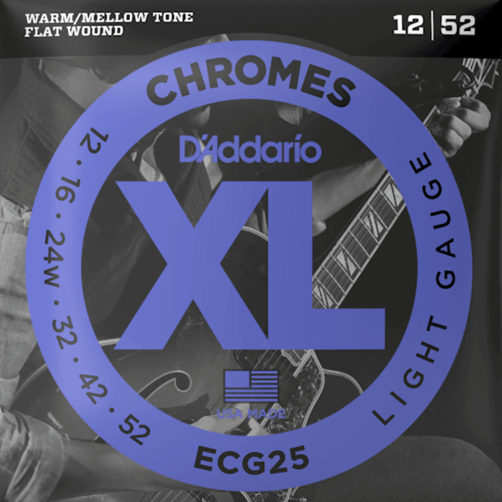 Dark Slate Gray daddario-ecg25-xl-chromes-flatwound-electric-guitar-strings-012-052-light Electric Guitar Strings