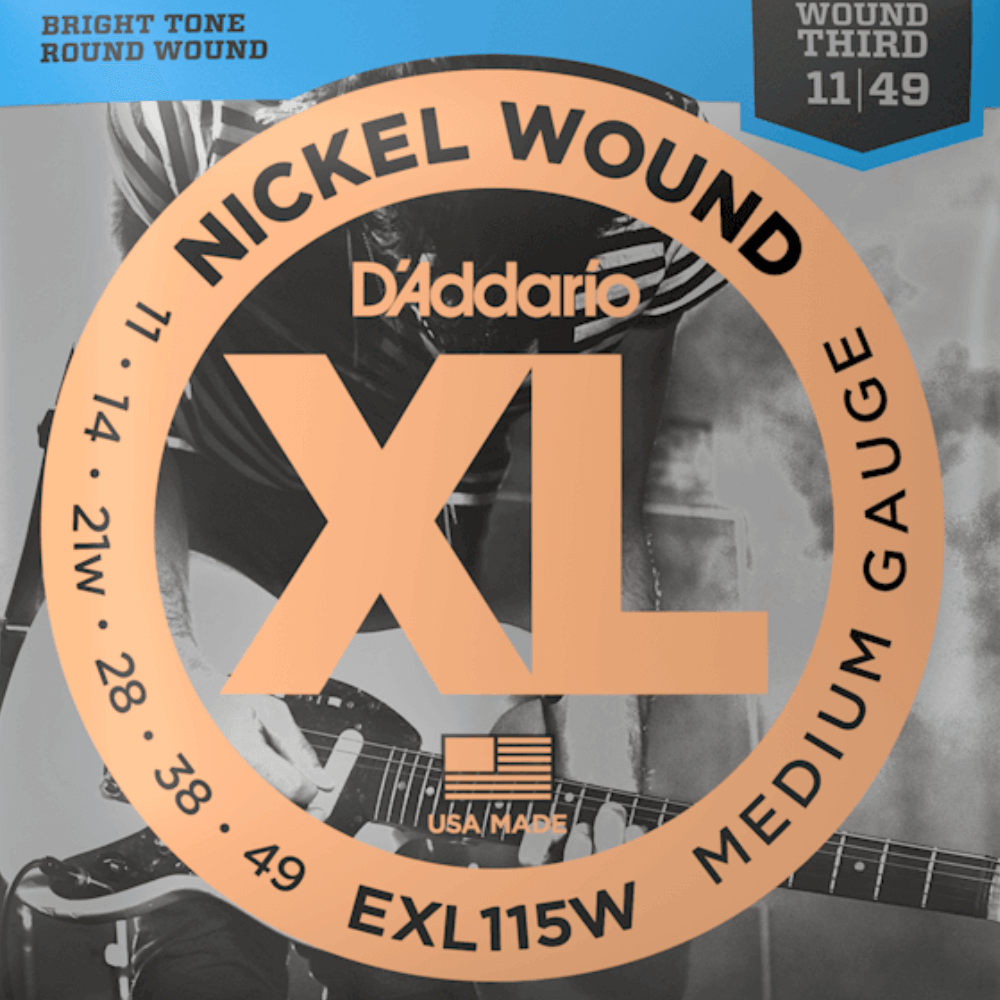 Tan daddario-exl115w-xl-nickel-wound-electric-strings-011-049-medium-wound-3rd-1 Electric Guitar Strings