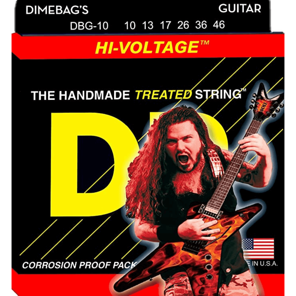 Black dr-strings-dbg-10-46-darrell-signature-treated-nickel-plated-10-46 Electric Guitar Strings