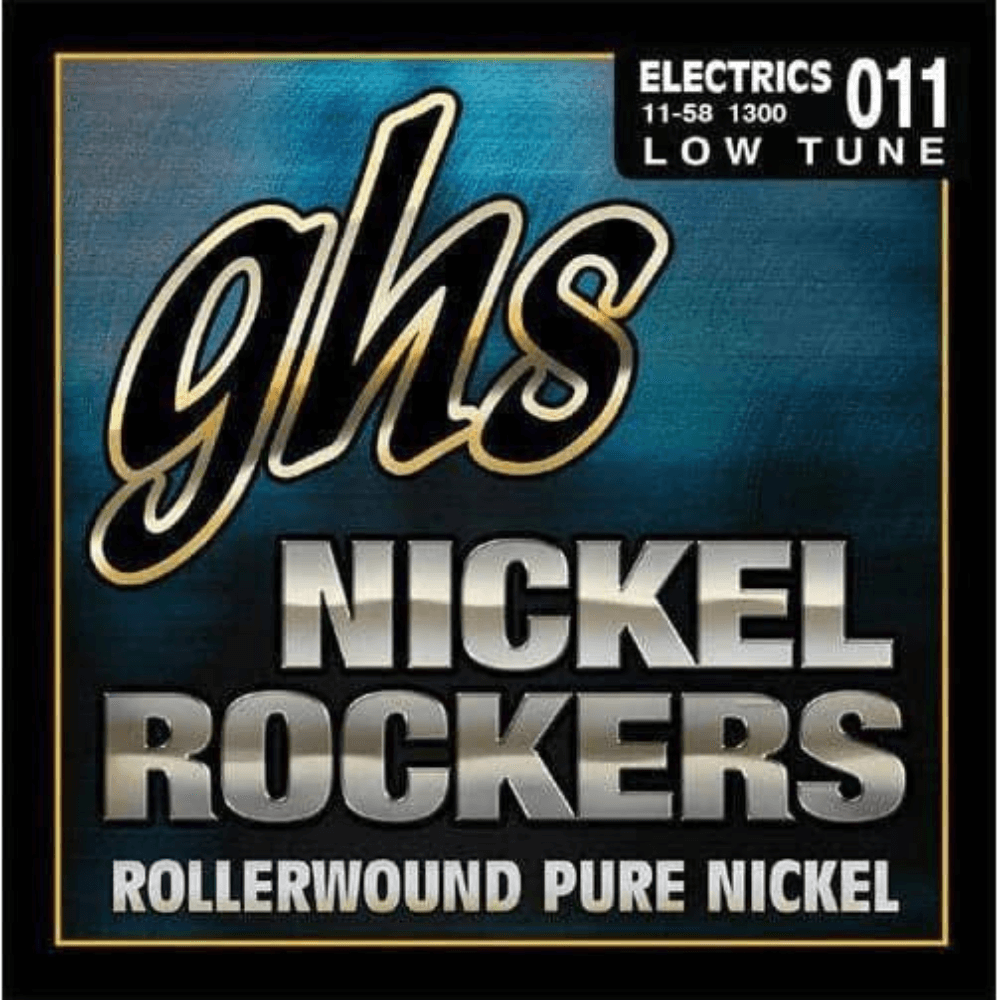 Dark Gray ghs-1300-low-tune-pure-nickel-rollerwound-electric-blues-guitar-strings Electric Guitar Strings