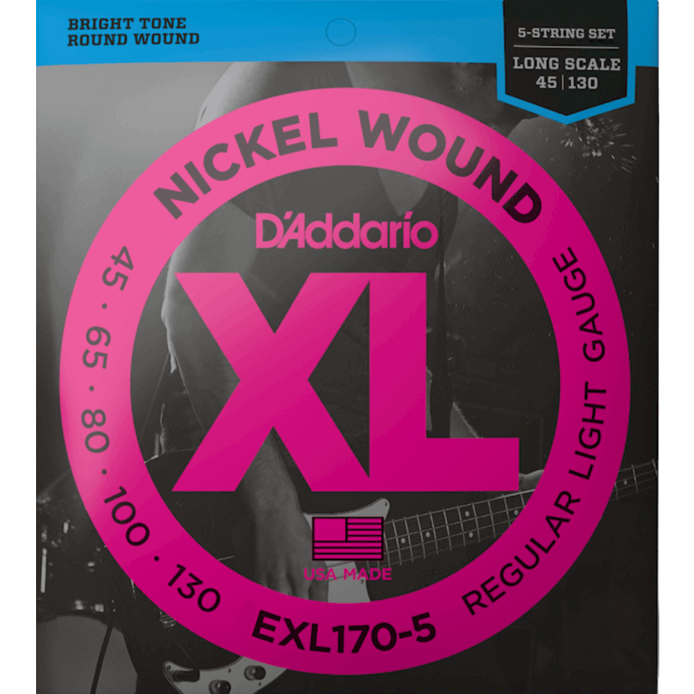 Medium Violet Red daddario-exl170-5-nickel-wound-bass-guitar-strings-045-130-regular-light-long-scale-5-string Bass Strings