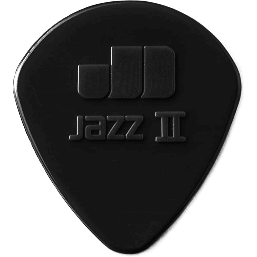 Black dunlop-jazz-ii-semi-round-black-stiffo-nylon-guitar-picks-1-18mm-6-pack Guitar Picks
