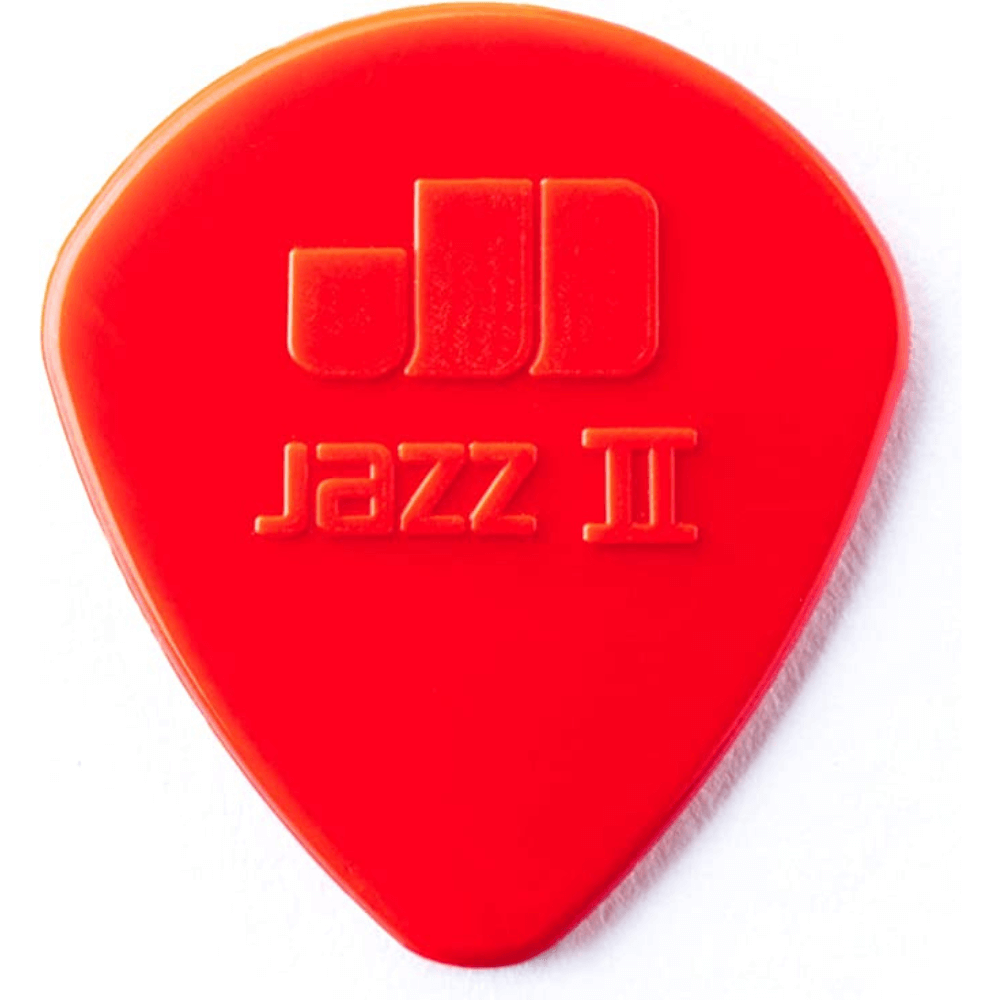 Pink dunlop-jazz-ii-semi-round-red-nylon-guitar-picks-1-18mm-6-pack Guitar Picks