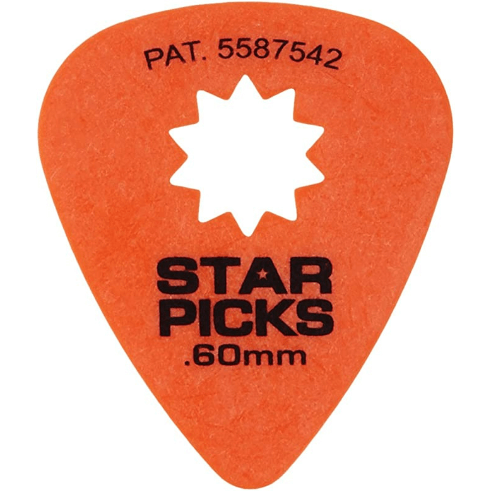 Tomato everly-star-guitar-picks-12-pack-60mm-orange Guitar Picks
