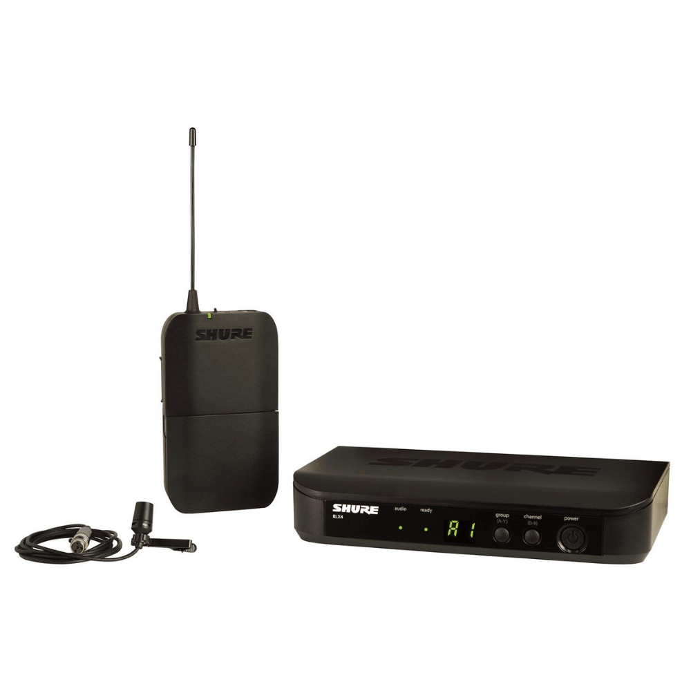 Dark Slate Gray shure-blx14-cvl-wireless-lavalier-microphone-system-h11-band Microphones