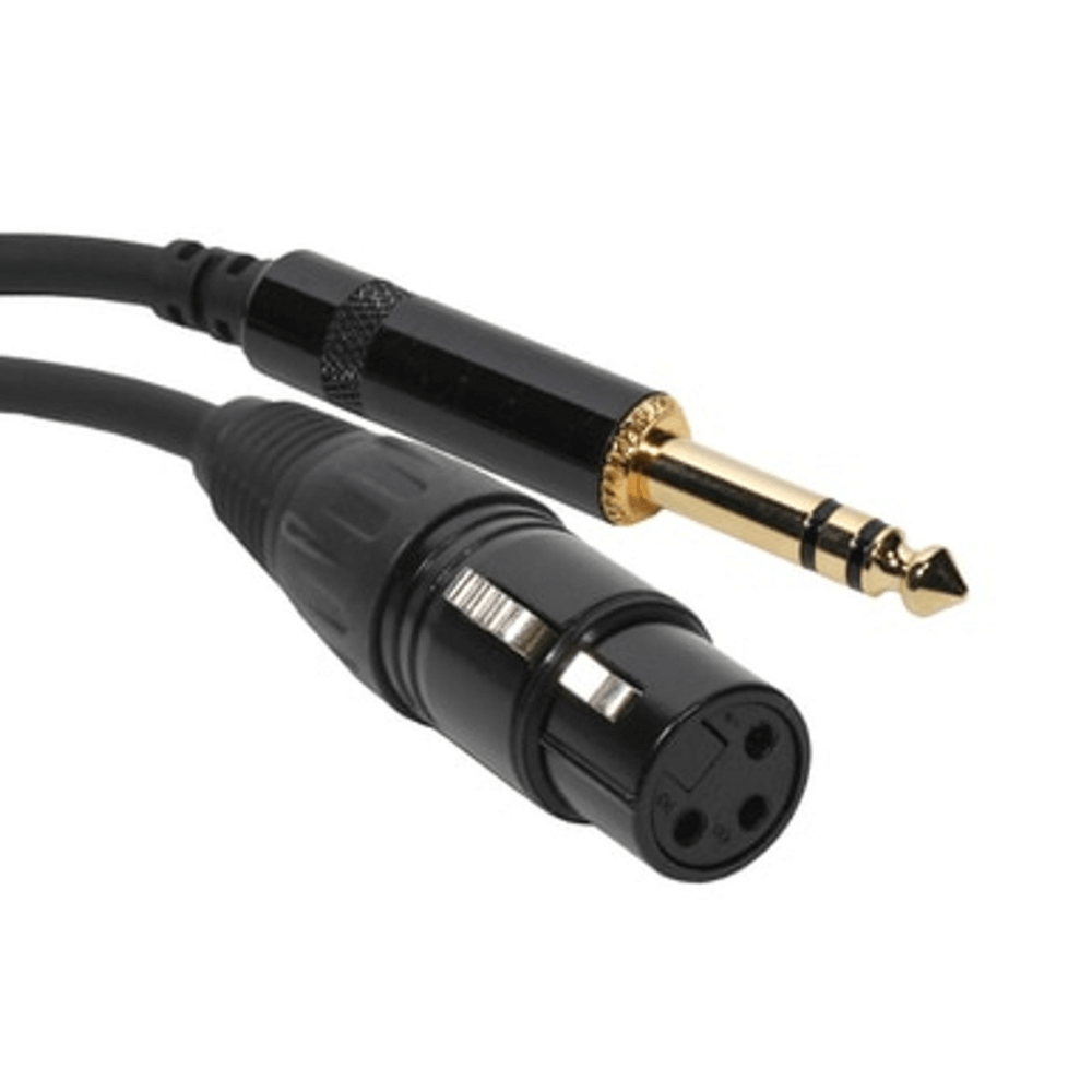 Dark Slate Gray superflex-gold-sfp-103xft-3ft-patch-cable-xlr-female-to-trs Audio Adapters & Cables