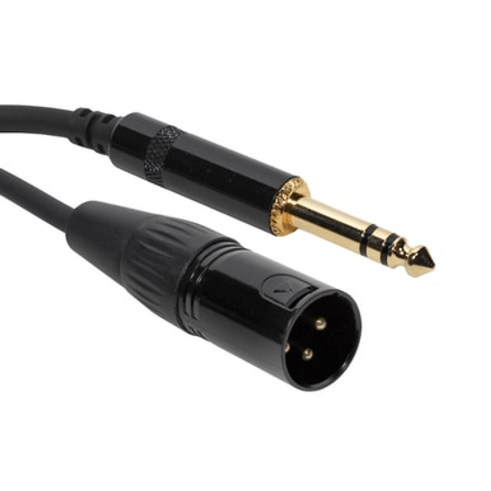 Dark Slate Gray superflex-gold-sfp-103xmt-3ft-patch-cable-xlr-male-to-trs Audio Adapters & Cables