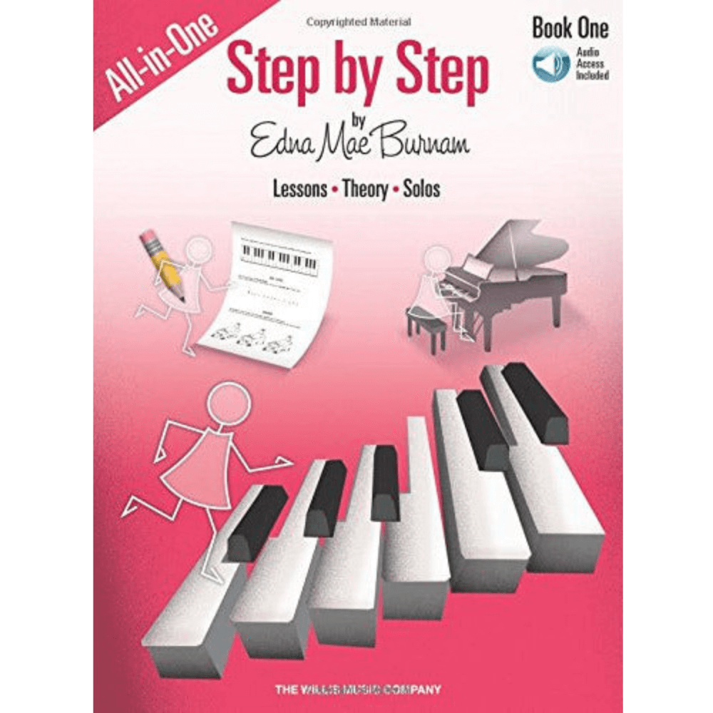 Maroon edna-mae-burman-step-by-step-all-in-one-edition-book-1-step-by-step-piano-course Piano Books