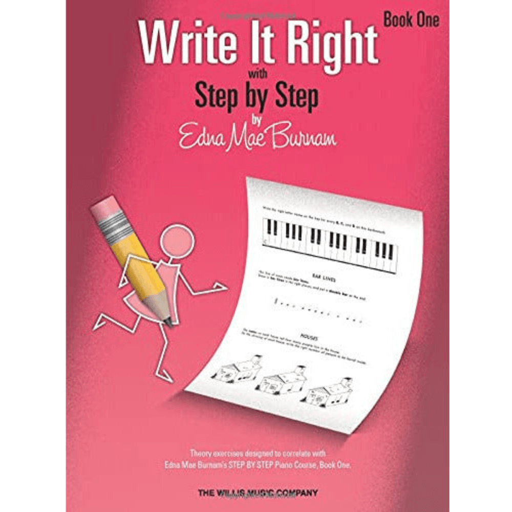 Pale Violet Red edna-mae-burman-write-it-right-with-step-by-step-book-one Piano Books