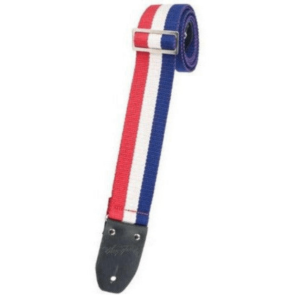 Misty Rose henry-heller-fashionable-cotton-in-red-white-and-blue-stripe-design Guitar Straps