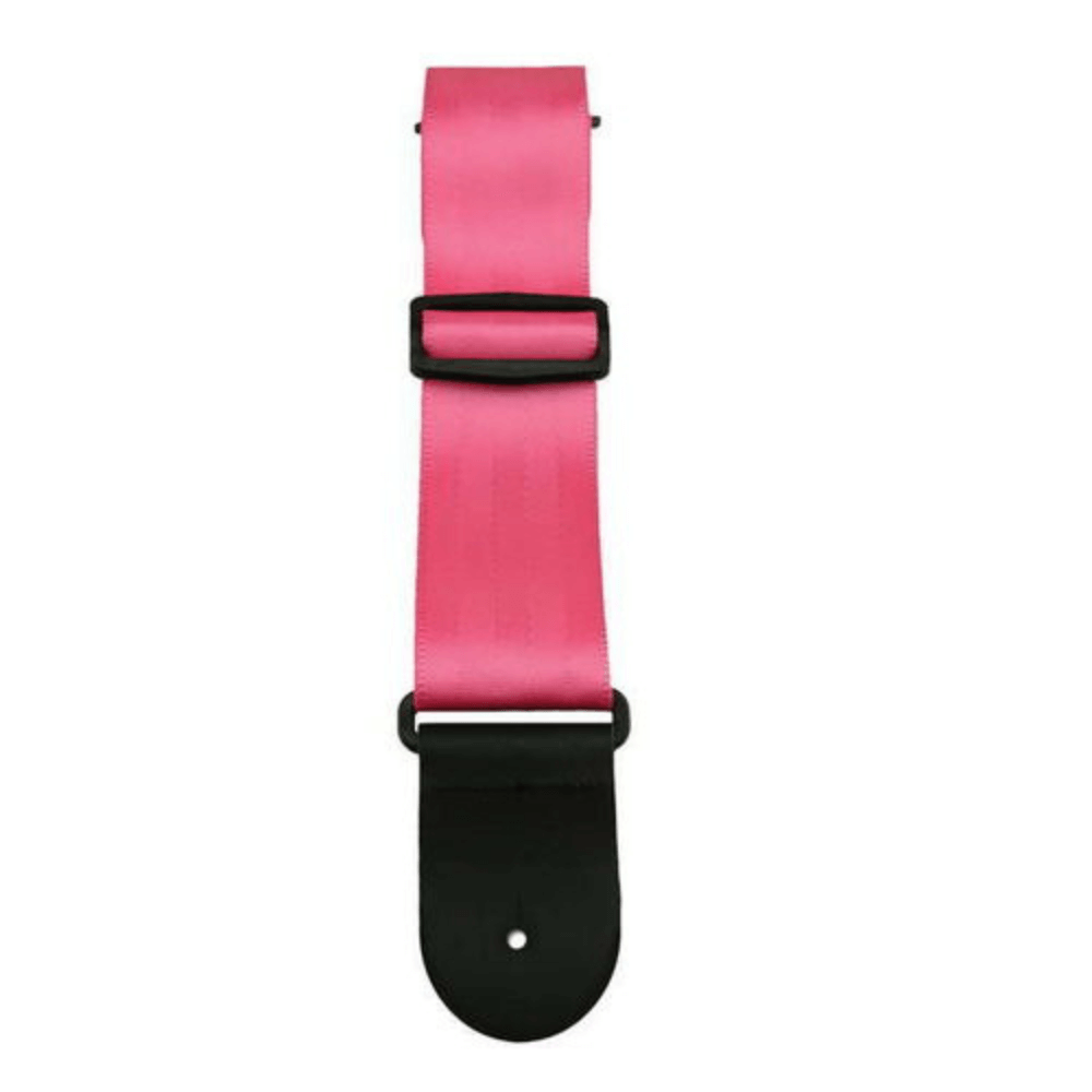 Black paragon-2-basic-automotive-seatbelt-strap-pink-1 Guitar Straps