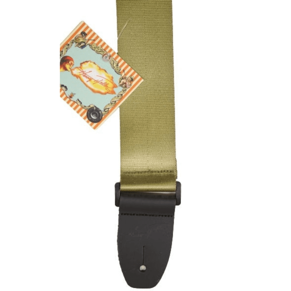 Dark Khaki paragon-2-basic-seatbelt-strap-green Guitar Straps