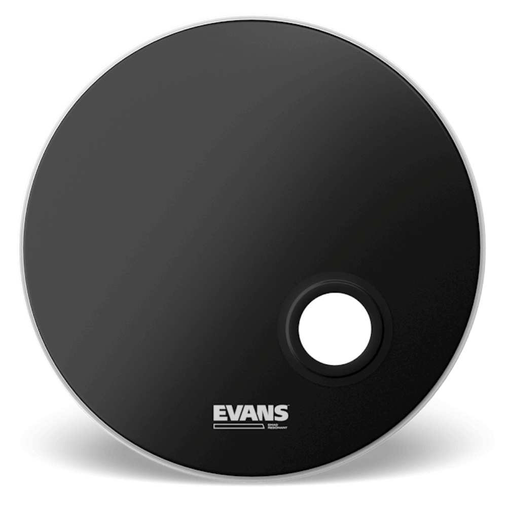 Dark Slate Gray evans-emad-resonant-black-bass-drumhead-18-inch Bass Drum Heads
