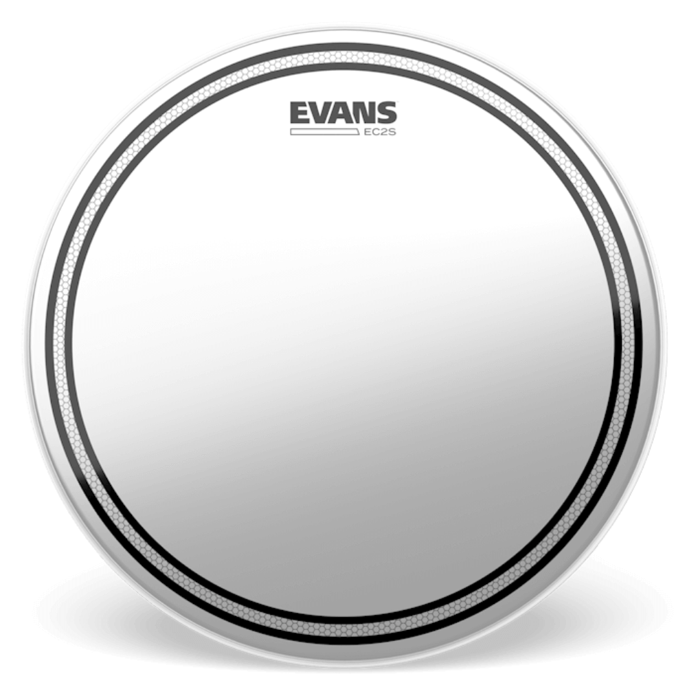 Light Gray evans-ec2-frosted-drumhead-16-inch Drum Heads