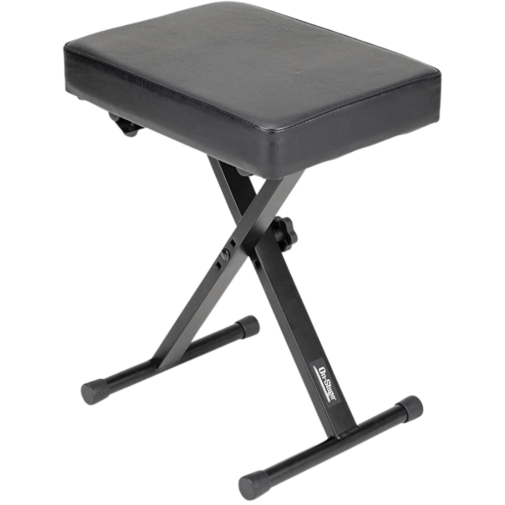 Dim Gray on-stage-stands-kt7800-three-position-x-style-bench Keyboard Benches