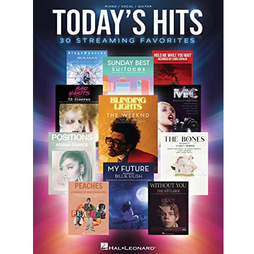 Tan hal-leonard-todays-hits-30-streaming-favorites-arranged-for-piano-vocal-guitar-301-0029 Guitar Piano & Vocal Books
