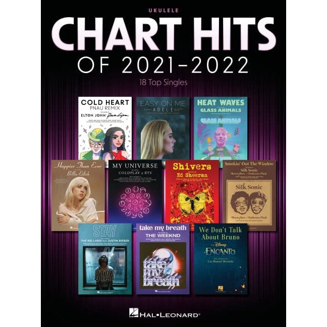 Rosy Brown hal-leonard-chart-hits-of-2021-2022-for-ukulele-with-lyrics-301-0068 Ukulele Books
