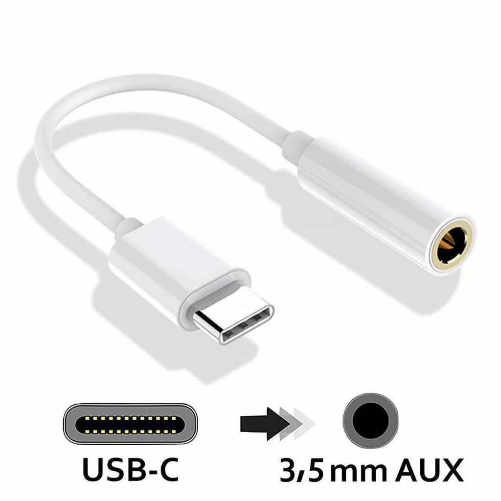 Light Gray uplus-type-c-to-3-5mm-dongle USB Cables
