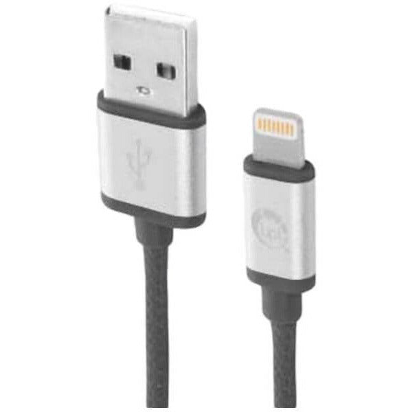 Light Gray powerup-braided-usb-cable-type-a-to-c-4ft-black USB Cables